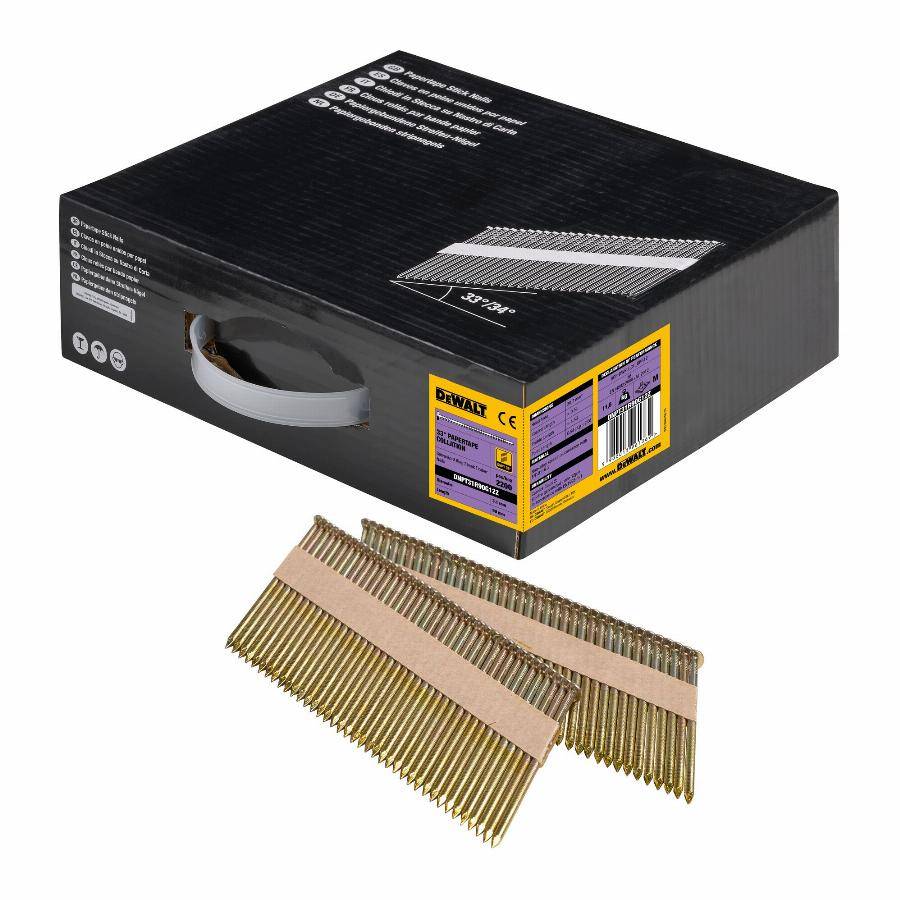 Pointes en bande papier 33° DEWALT 3.1 x 90 mm - DNPT31R90G12Z - Image 1
