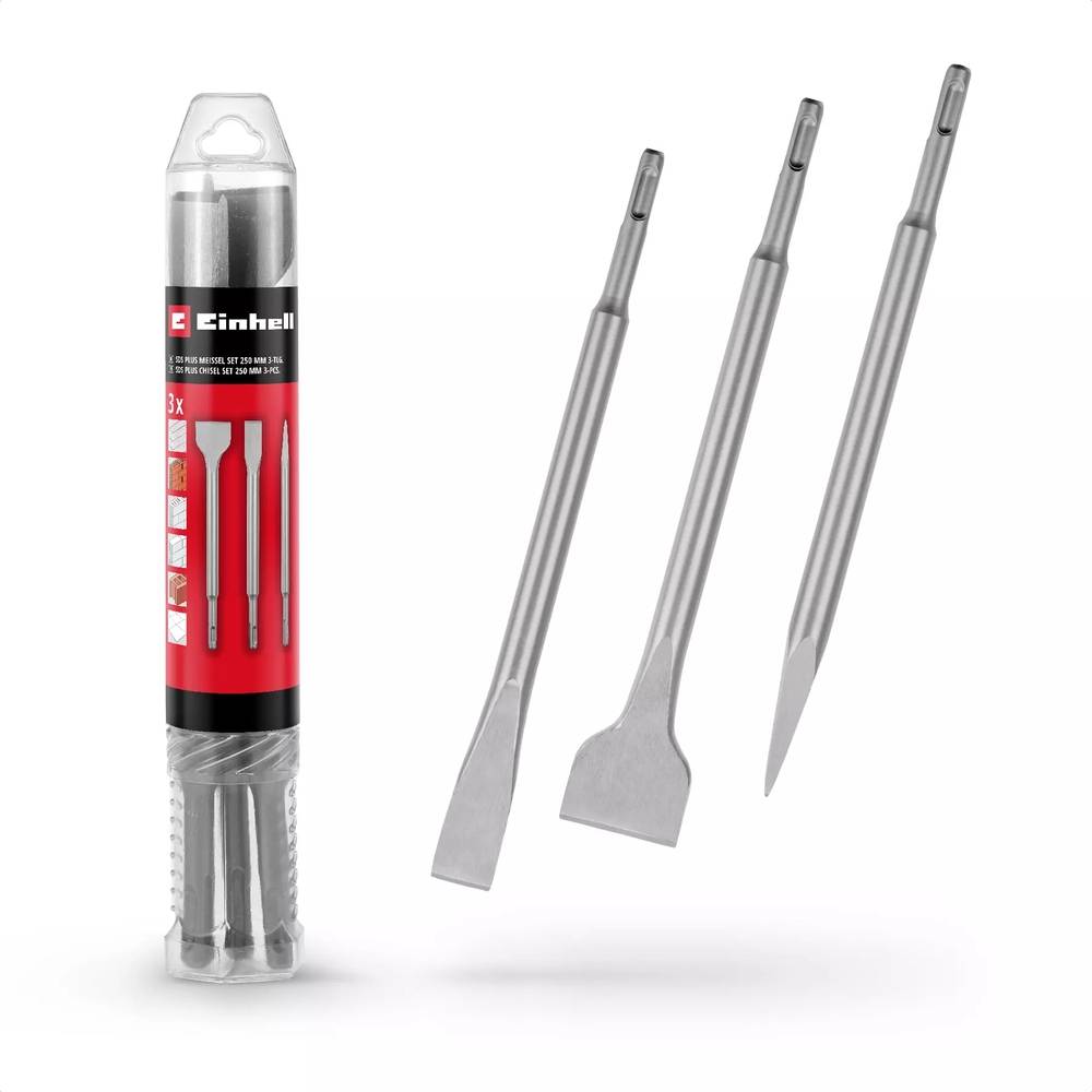 Einhell - Coffret de burins SDS Plus , 3 pièces - Image 1