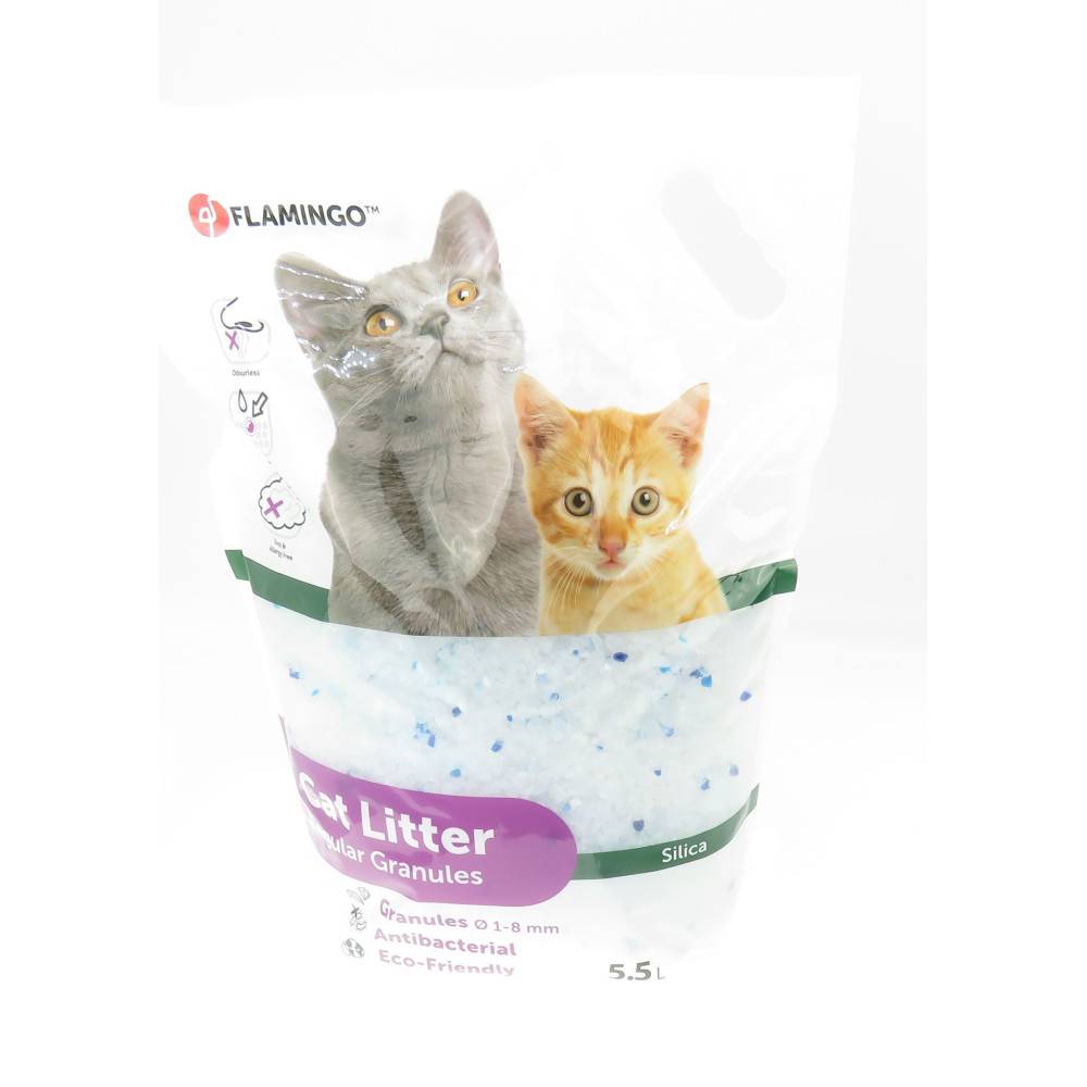 Litière silica granules moyen. 5.5 litres litière pour chat - Image 1