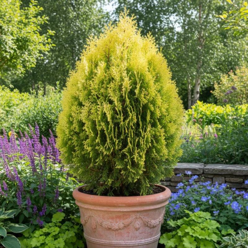Thuya d'orient Semperaurea, Thuja orientalis - Pot de 3L - 20/40 cm - Image 3