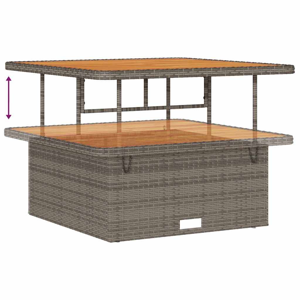 ComfortXL - Salon de Jardin 13 pcs Rotin Synthétique Design Coffre Coussins Patio Gris Foncé – ComfortXL Outdoor Living - Image 6