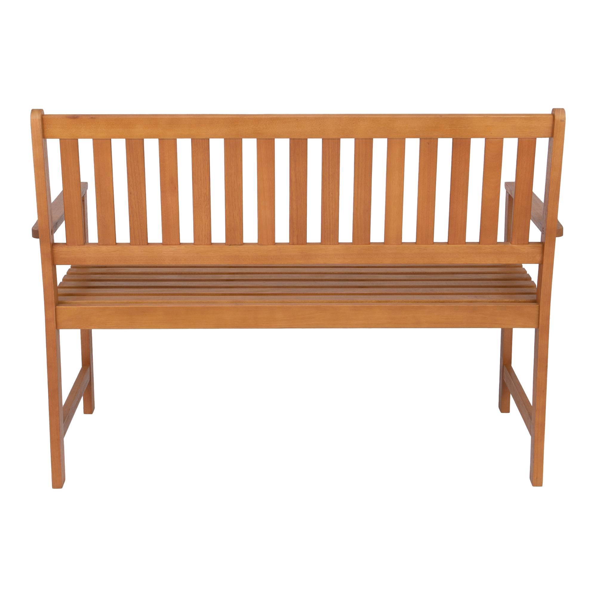 Banc de jardin pour 2 personnes Canzano bois d'eucalyptus 120 x 58 x 90 cm [en.casa] - Image 5