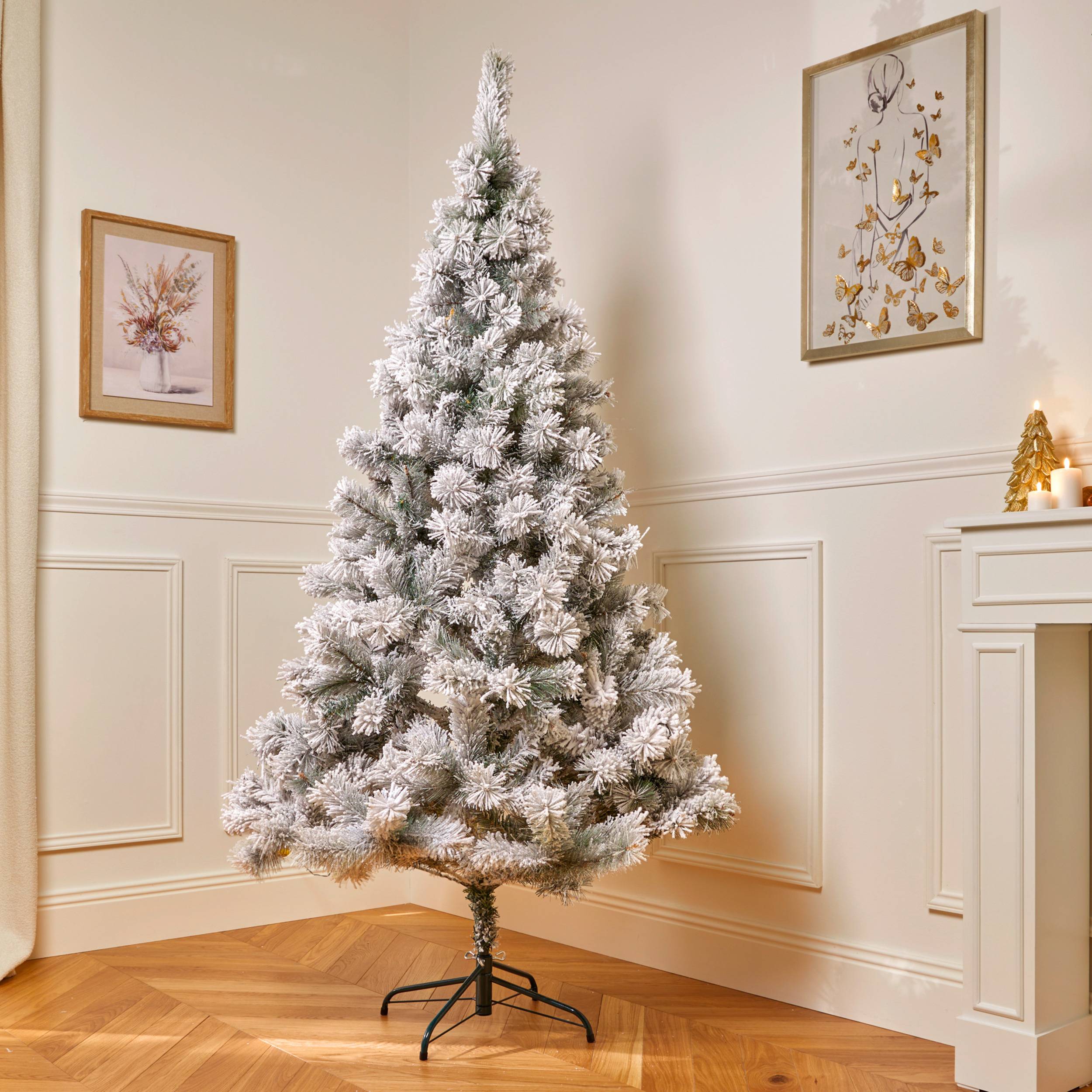 Fééric Lights & Christmas - Sapin floqué Windy peak 180cm - Feeric Lights & Christmas - Image 1