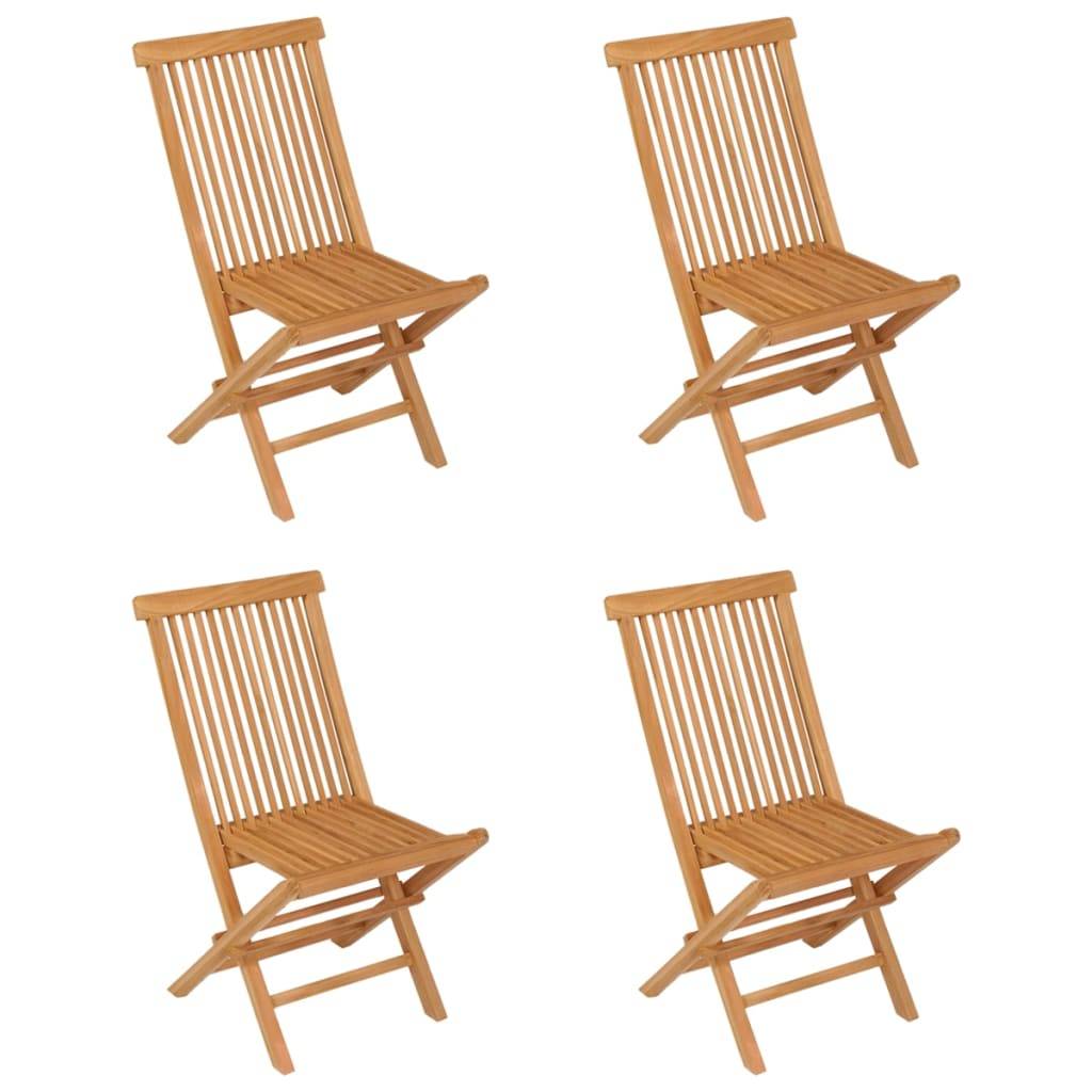 Vidaxl - Ensemble à manger de jardin 5 pcs Bois de teck massif vidaXL 3059579 - Image 6