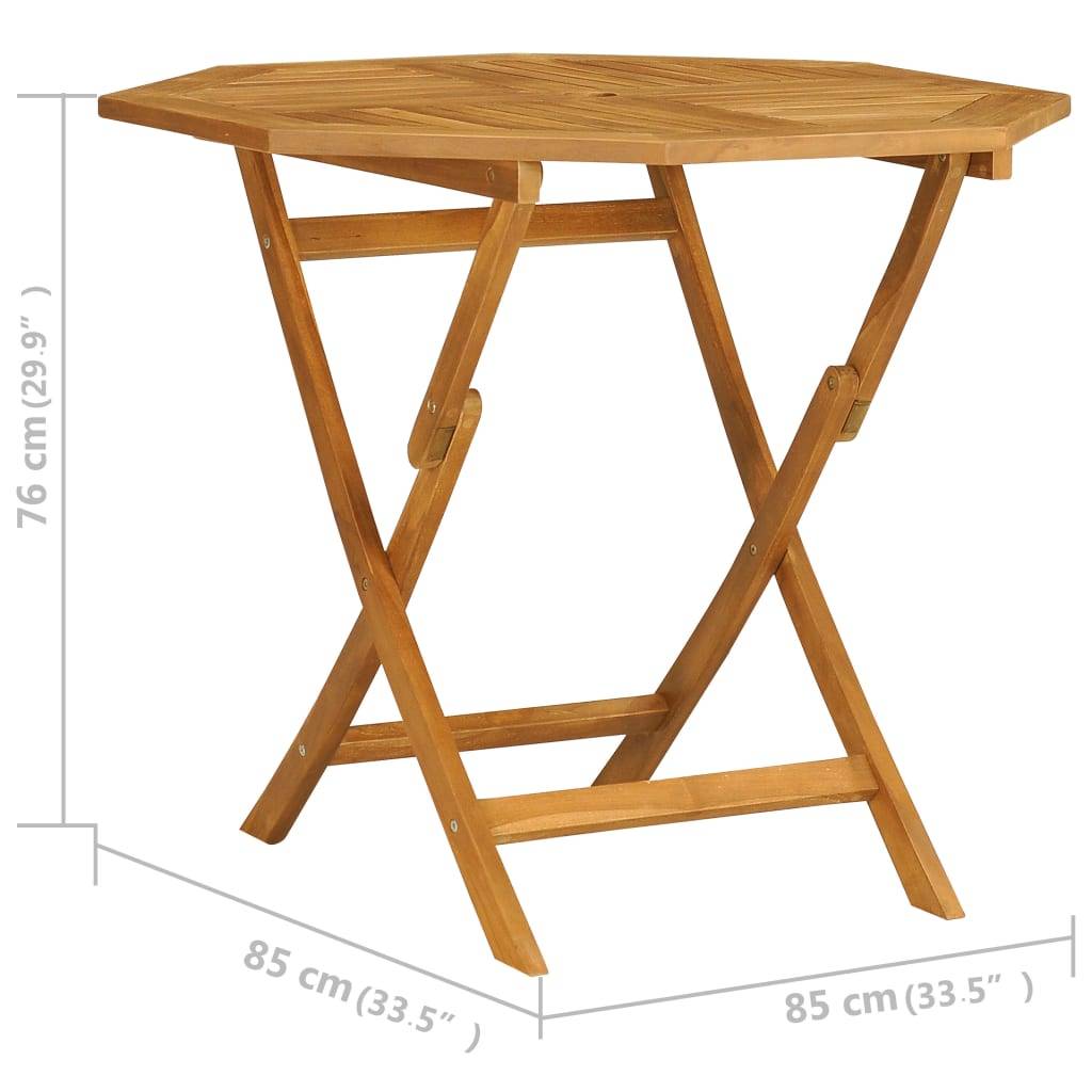 Vidaxl - Ensemble à manger de jardin 5 pcs Bois de teck massif vidaXL 3059579 - Image 3