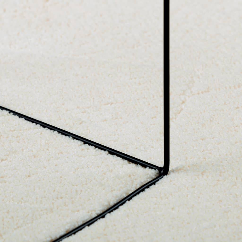 Très Grand TapisDoux à Poils Courts pour Décoration Moderne Crème 200x280 cm – ComfortXL Outdoor Living - Image 8