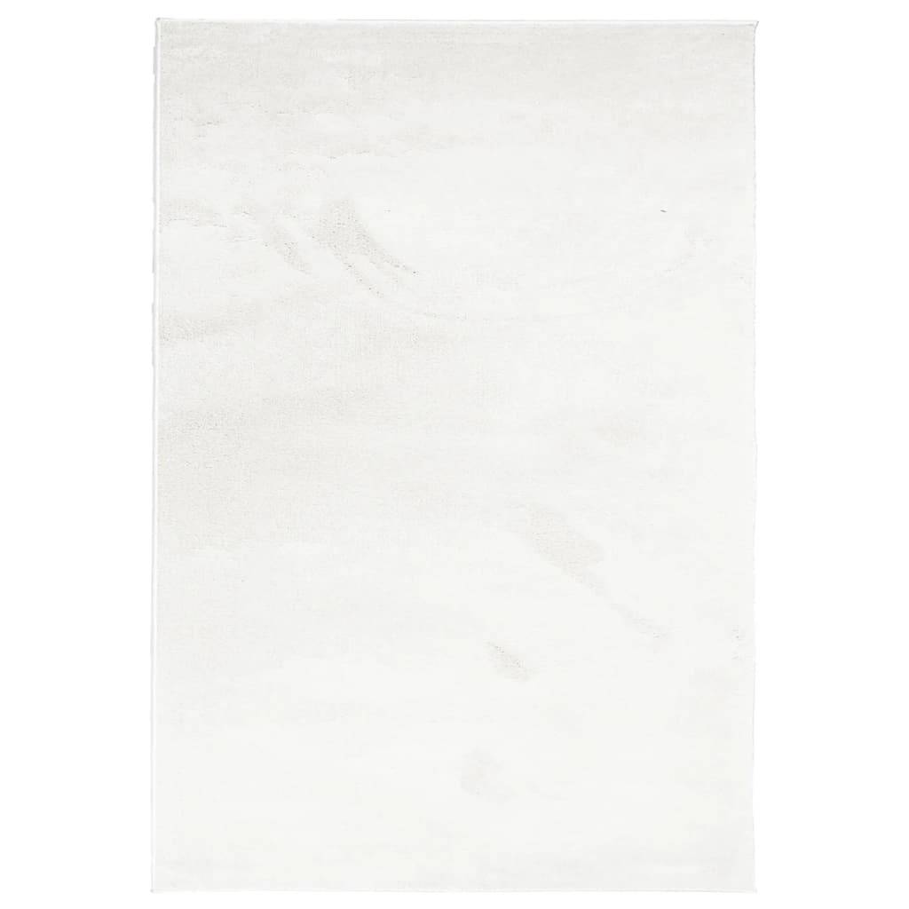 Très Grand TapisDoux à Poils Courts pour Décoration Moderne Crème 200x280 cm – ComfortXL Outdoor Living - Image 2