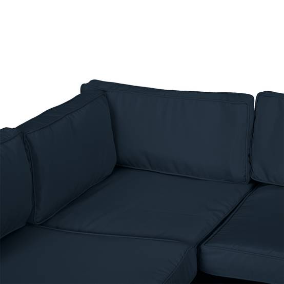 Lot de 14 Housses de Rechange Coussins Salon de Jardin - 6 Housses Coussin d'assise, 8 Housses Coussin Dossier Bleu - Image 10