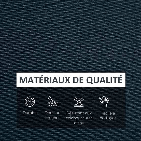 Lot de 14 Housses de Rechange Coussins Salon de Jardin - 6 Housses Coussin d'assise, 8 Housses Coussin Dossier Bleu - Image 7