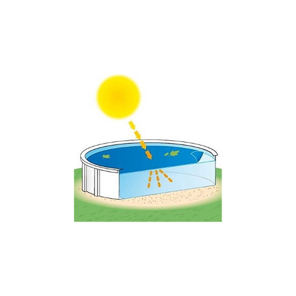 jardiboutique - 3,65x7,31 m Bâche a  bulles pour l'été de votre piscine - attention forme ovale et non rectangulaire - Image 2