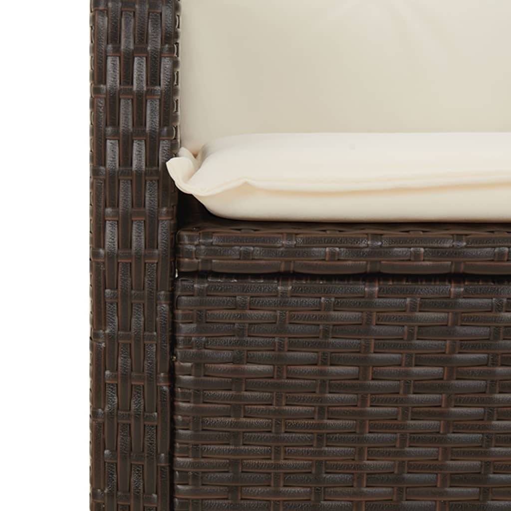 ComfortXL - Fauteuil de Jardin Relax Résine Tressée Dossier Inclinable pour Balcon Terrasse Marron – ComfortXL Outdoor Living - Image 9