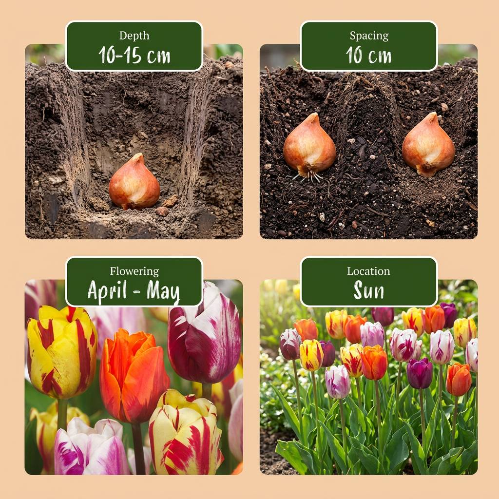 La Green Touch - Tulipe en mélange Flaming Beauty - 15 bulbes - calibre 11/12 - Image 4
