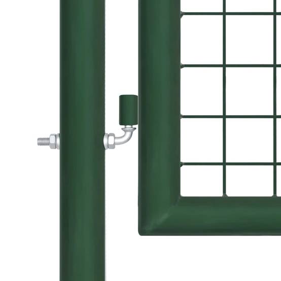 Portail de Jardin Grillagé Acier Galvanisé Robuste pour Clôture Extérieure Vert 390x75 cm – ComfortXL Outdoor Living - Image 3
