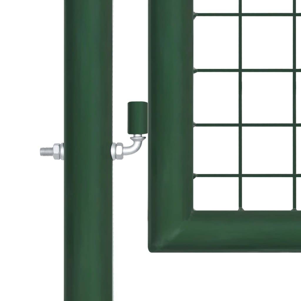 Portail de Jardin Grillagé Acier Galvanisé Robuste pour Clôture Extérieure Vert 390x75 cm – ComfortXL Outdoor Living - Image 3