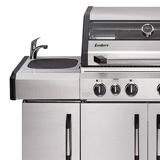 Barbecue gaz Kansas II Pro 4 SIK – ENDERS BY FAVEX – 4 brûleurs – Infrarouge + TURBO ZONE – Housse incluse - Image 7
