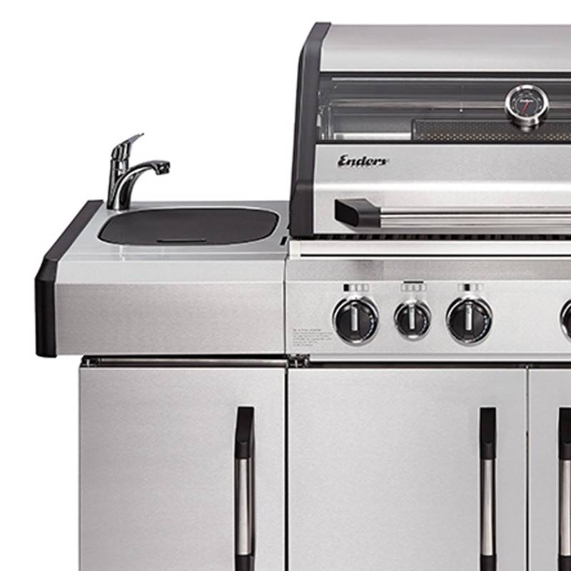 Barbecue gaz Kansas II Pro 4 SIK – ENDERS BY FAVEX – 4 brûleurs – Infrarouge + TURBO ZONE – Housse incluse - Image 7