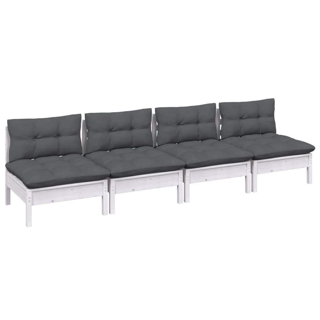 Prolenta Premium - Banc de jardin Blanc 64 X 64 cm - Prolenta Premium - Image 3