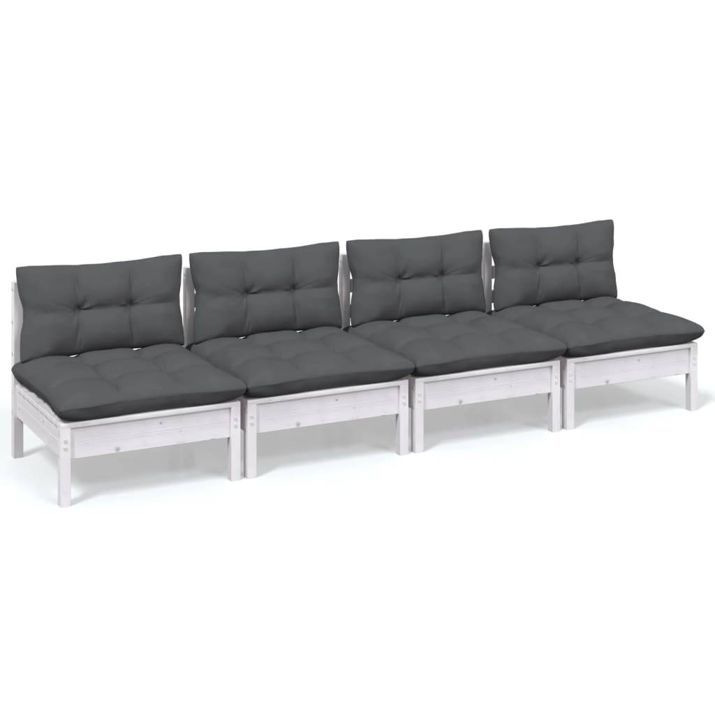 Prolenta Premium - Banc de jardin Blanc 64 X 64 cm - Prolenta Premium - Image 2