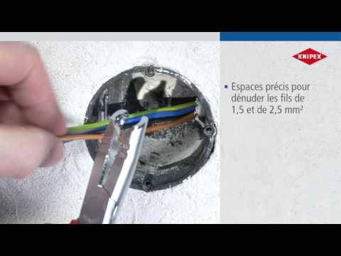 Knipex - Pince à dégainer accès difficile - Isolés 1000 V - Ø 13 mm - KNIPEX -13 46 165 - Image 2