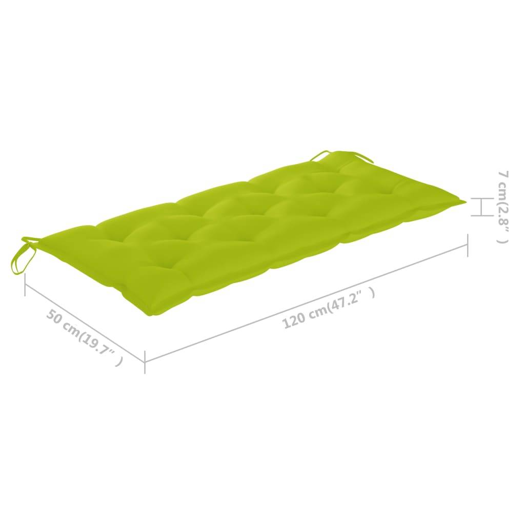 PANGIVO - Banc de jardin bois d'acacia vert vif 120 x 58 x 90 cm - PANGIVO - Image 10