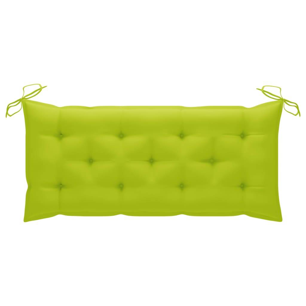 PANGIVO - Banc de jardin bois d'acacia vert vif 120 x 58 x 90 cm - PANGIVO - Image 7