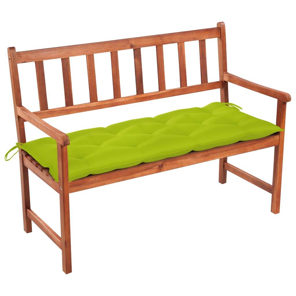 PANGIVO - Banc de jardin bois d'acacia vert vif 120 x 58 x 90 cm - PANGIVO