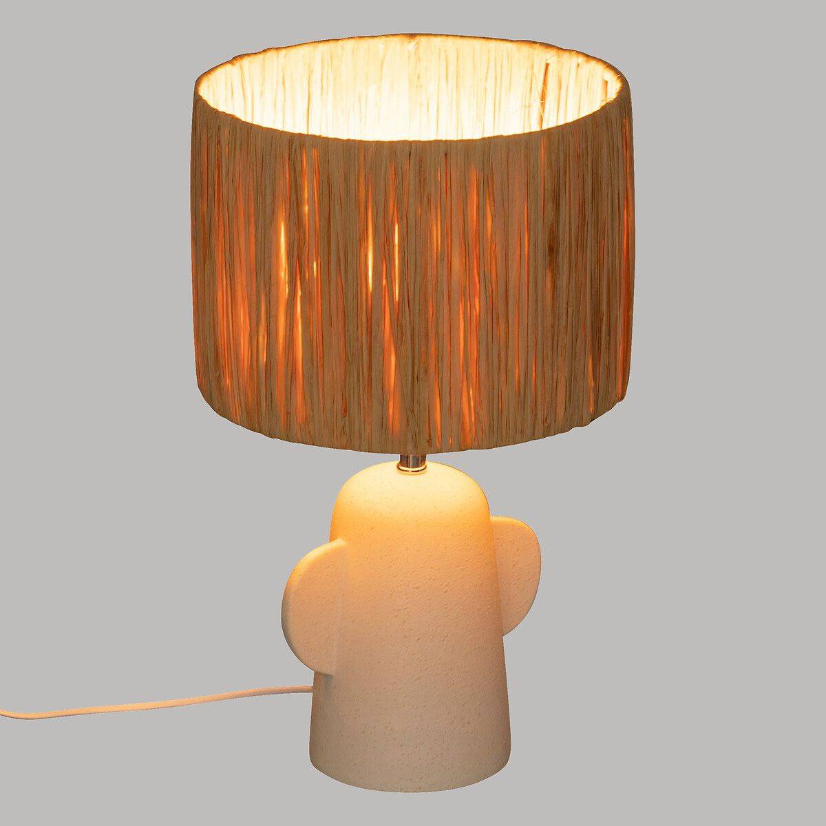 Lampe à Poser Design "Raia" 38cm Blanc - Image 5