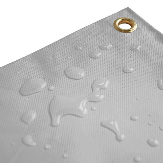 Bâche Agricole 8x12 m LP640AG Grise - Garantie 8 ans - Bâche PVC étanche de protection pour Matériel agricole TECPLAST - Image 2