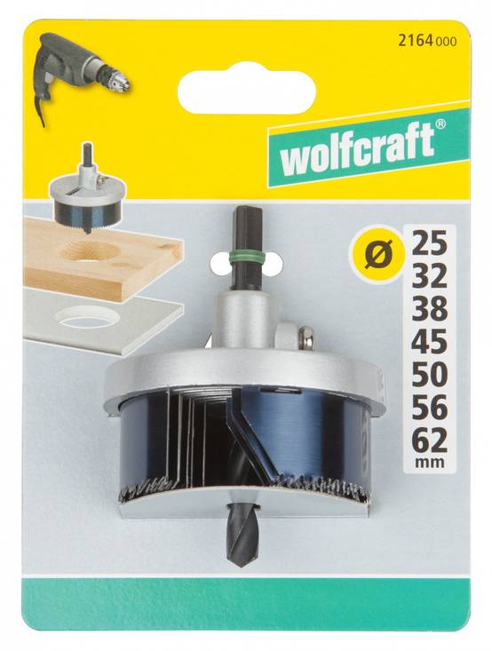Scie Cloche Avec Foret Central De 8mm Et 7 Lames 2164000 Wolfcraft - Image 3