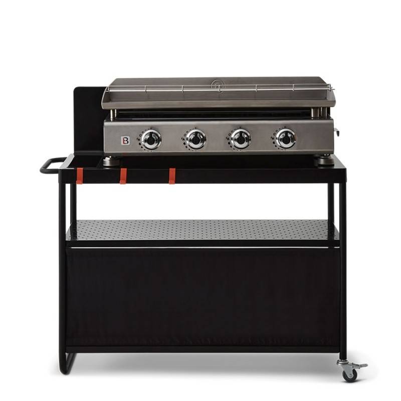 Desserte plancha Infinite 100 – BRASERO BY FAVEX – Plan de travail 100 cm – 3 niveaux de rangement – Compatible planchas 1 à 4 feux - Image 9