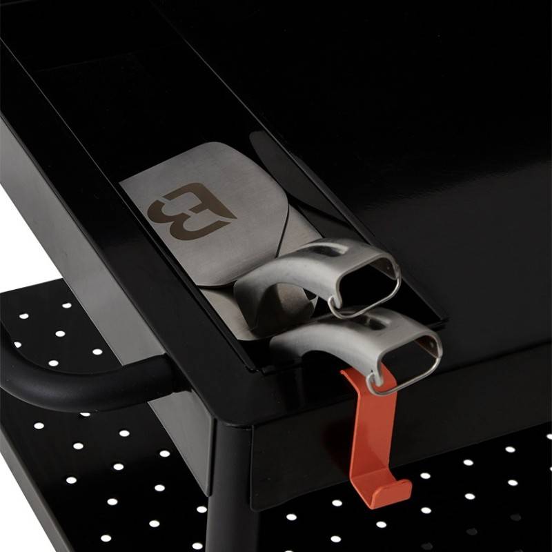 Desserte plancha Infinite 100 – BRASERO BY FAVEX – Plan de travail 100 cm – 3 niveaux de rangement – Compatible planchas 1 à 4 feux - Image 7