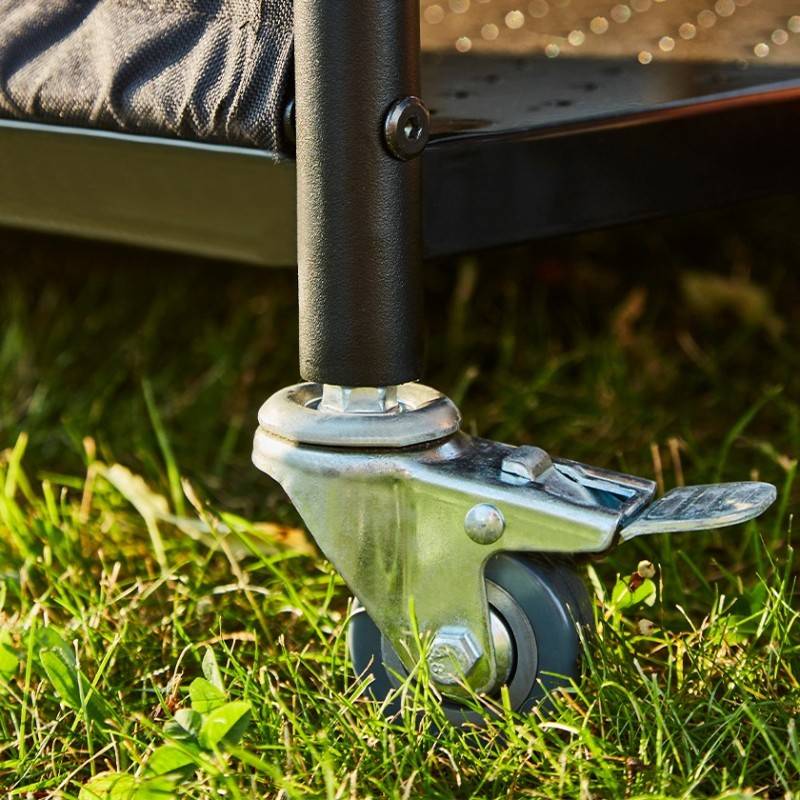 Desserte plancha Infinite 100 – BRASERO BY FAVEX – Plan de travail 100 cm – 3 niveaux de rangement – Compatible planchas 1 à 4 feux - Image 3