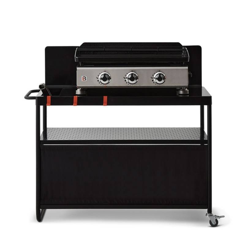 Desserte plancha Infinite 100 – BRASERO BY FAVEX – Plan de travail 100 cm – 3 niveaux de rangement – Compatible planchas 1 à 4 feux - Image 10