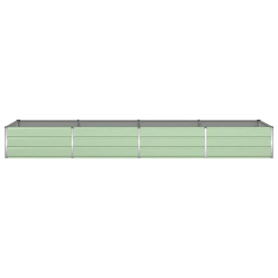 Bac à Plantation XXL Acier Galvanisé 385x100x45 cm pour Paysagiste Vert Pastel - ComfortXL Outdoor Living - Image 5