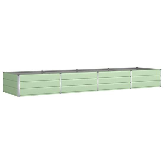 Bac à Plantation XXL Acier Galvanisé 385x100x45 cm pour Paysagiste Vert Pastel - ComfortXL Outdoor Living - Image 2