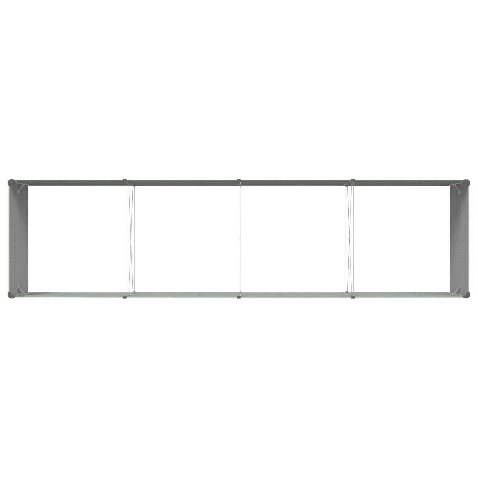 Bac à Plantation XXL Acier Galvanisé 385x100x45 cm pour Paysagiste Vert — free download