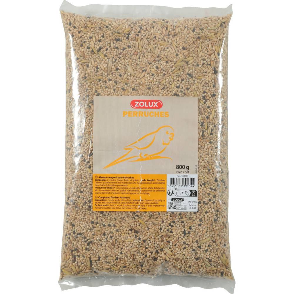 Zolux - Graines pour perruches sac de 800 g pour oiseaux - Image 1