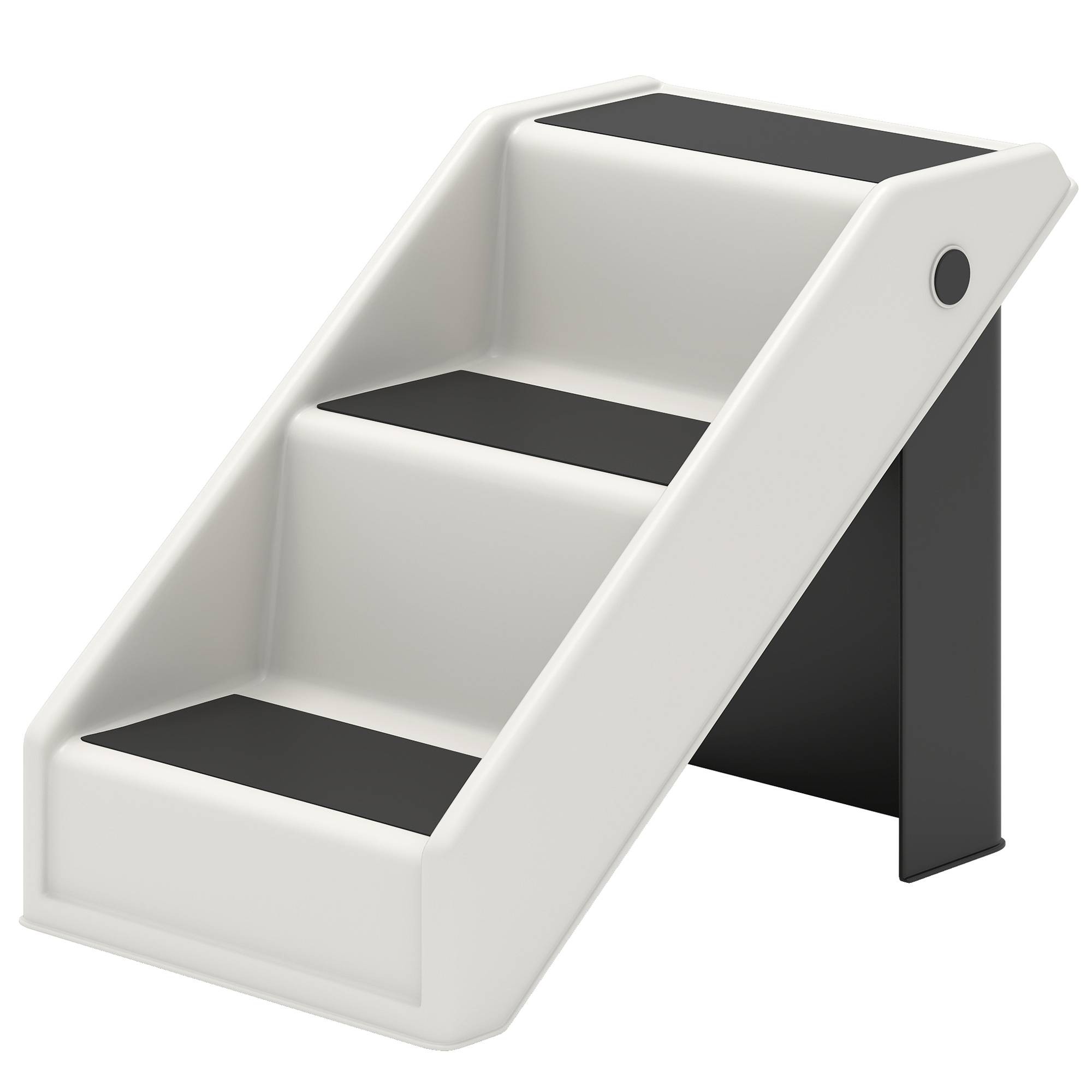 Sans Marque - Escalier 3 marches 36,5cm, pliable, petit chien, lit/canapé/voiture, blanc crème - Image 2