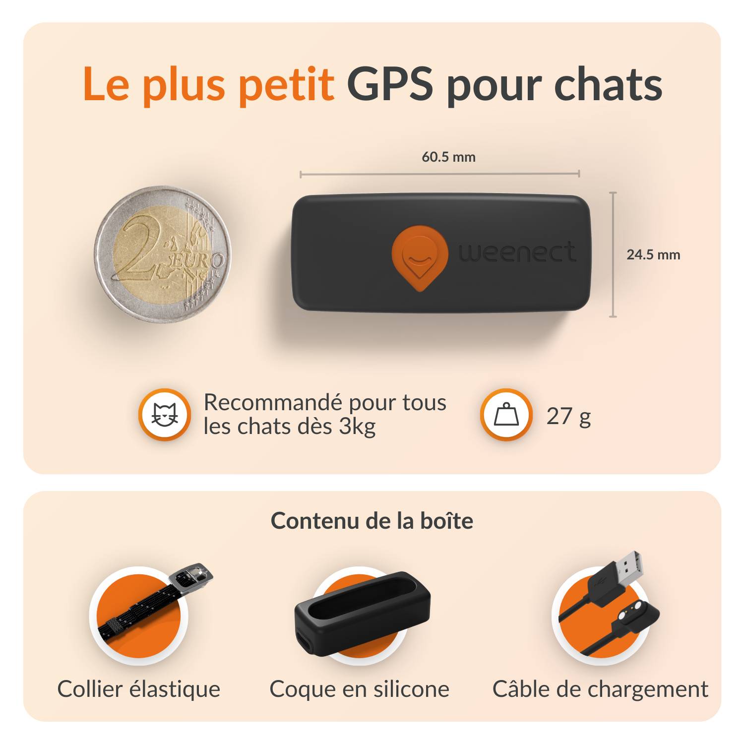 Weenect - Weenect XS - collier gps pour chat ( black edition) - Image 8