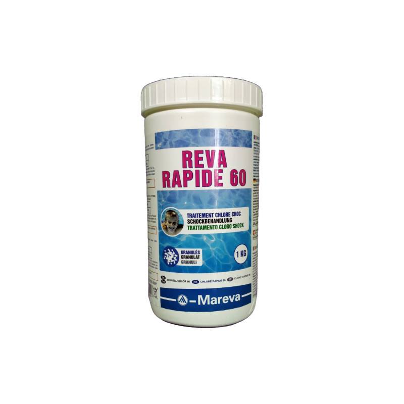 Chlore rapide 60 MAREVA - 1kg - 160041U