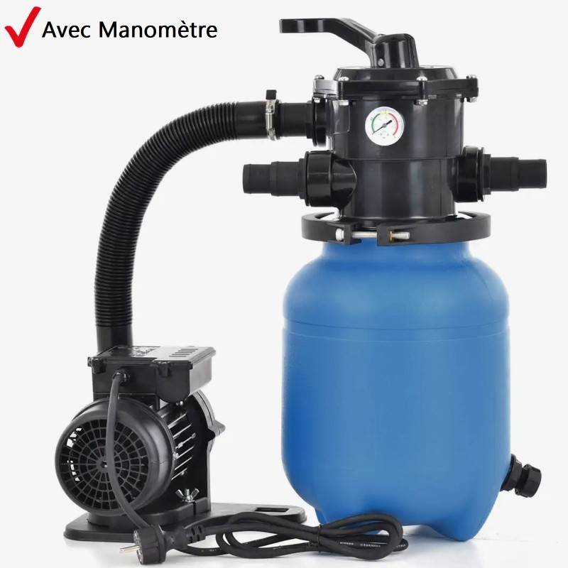 Hecht 302200 Système de filtre à sable de piscine 6 m3/h 200 W Capacité de sable 12kg - Image 3