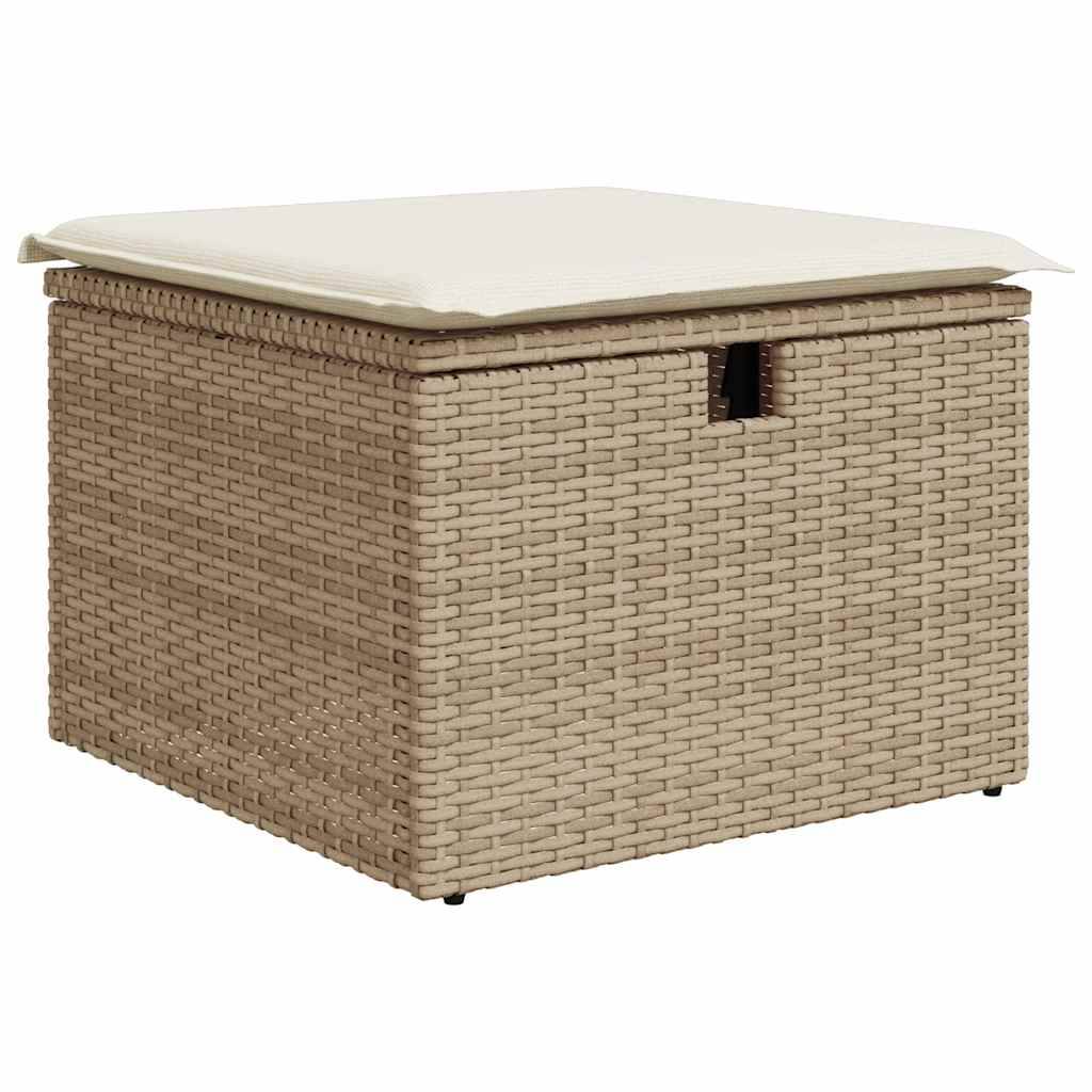 Vidaxl - Salon de jardin avec coussins 8 pcs beige résine tressée vidaXL 3274838 - Image 7
