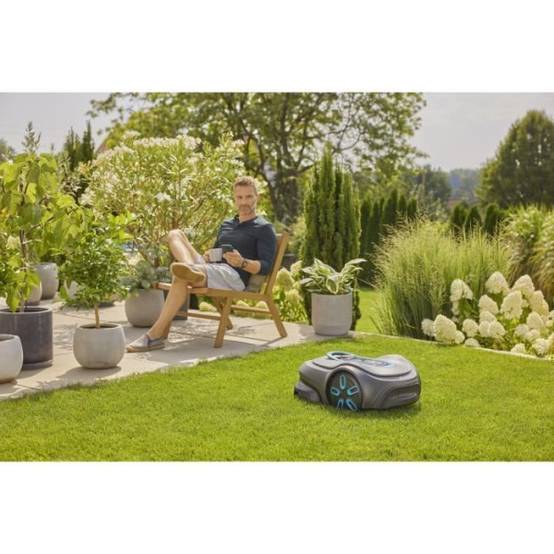 Tondeuse robot - GARDENA - Smart SILENO max 1200 - Surface 1200 m² - DuoConnect - Bluetooth - Tonte des bordures - Image 4