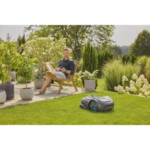 Tondeuse robot - GARDENA - Smart SILENO max 1200 - Surface 1200 m² - DuoConnect - Bluetooth - Tonte des bordures - Image 4