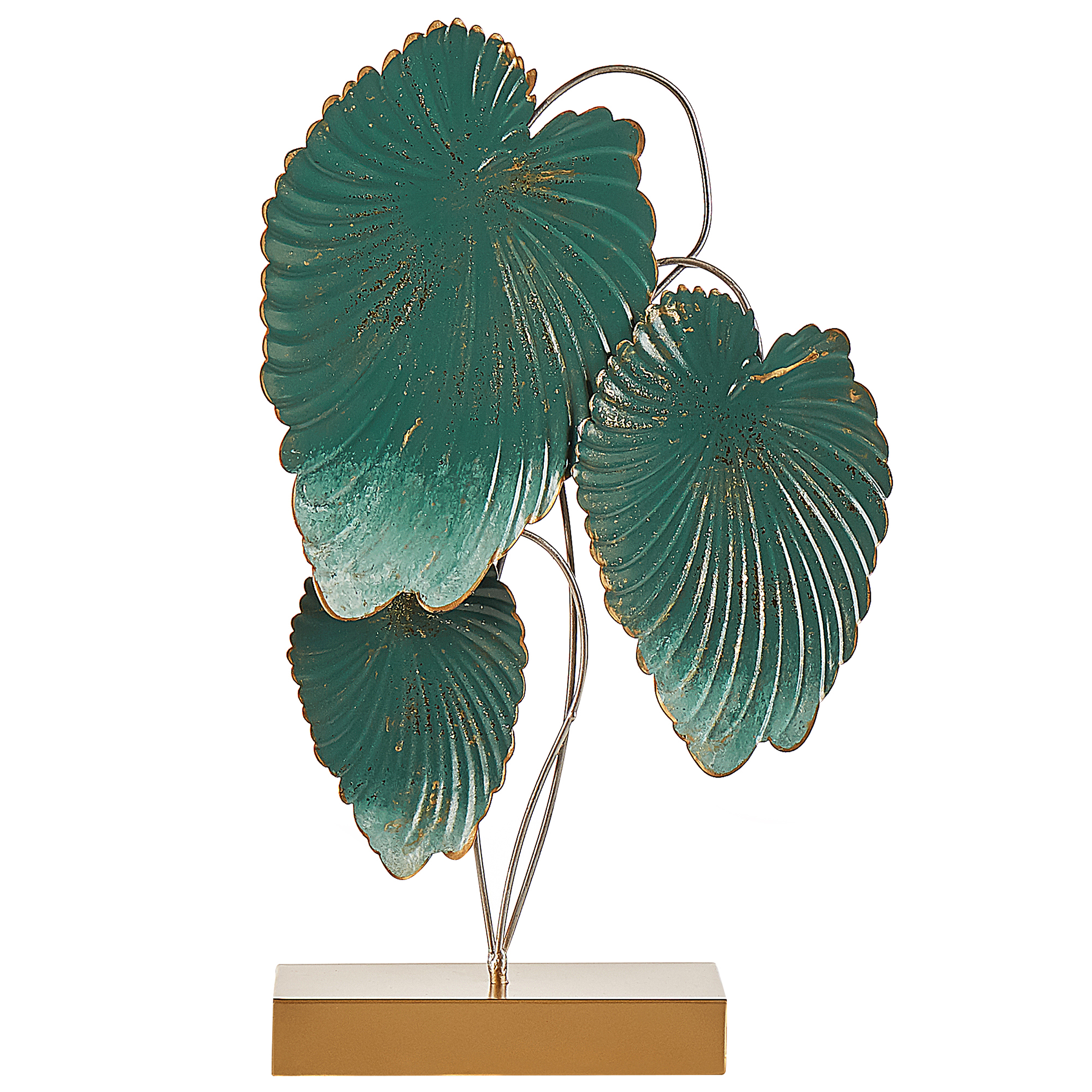 Beliani - Accessoire Décoratif Métal Bleu paon SODIUM - 26x8x44- Beliani - Image 4
