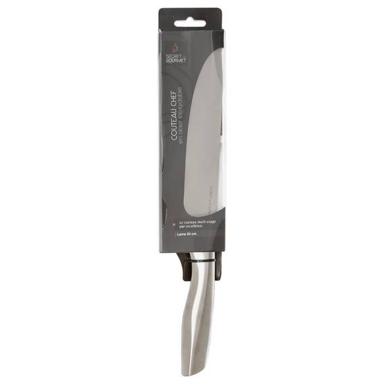 Couteau Chef "Inox Forgé" 34cm Gris - Image 4