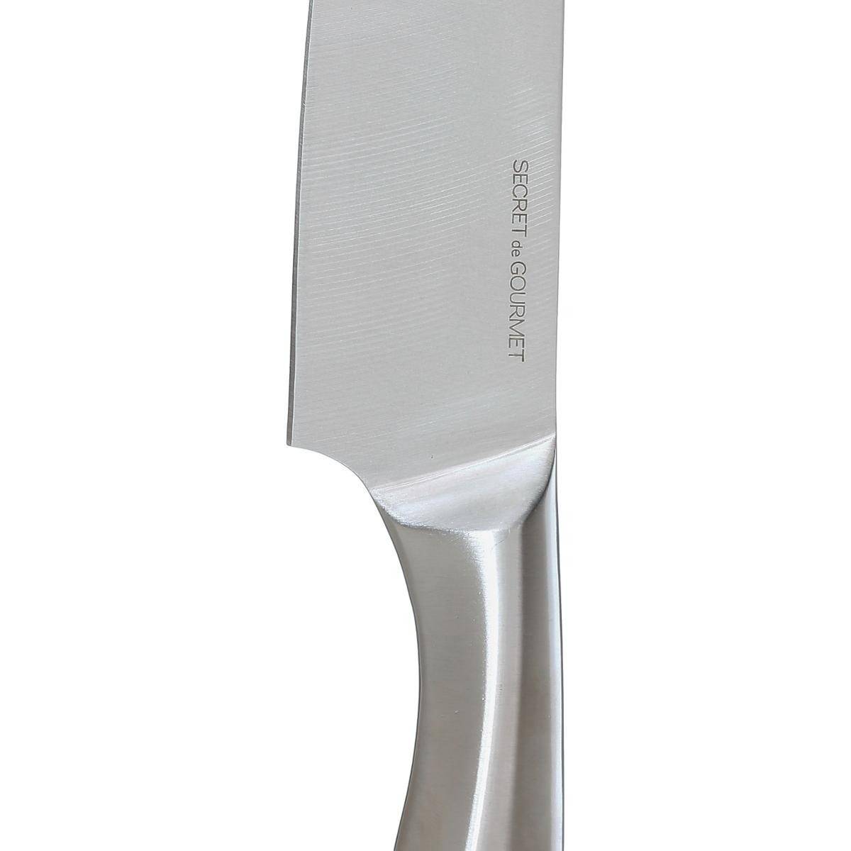 Couteau Chef "Inox Forgé" 34cm Gris - Image 3