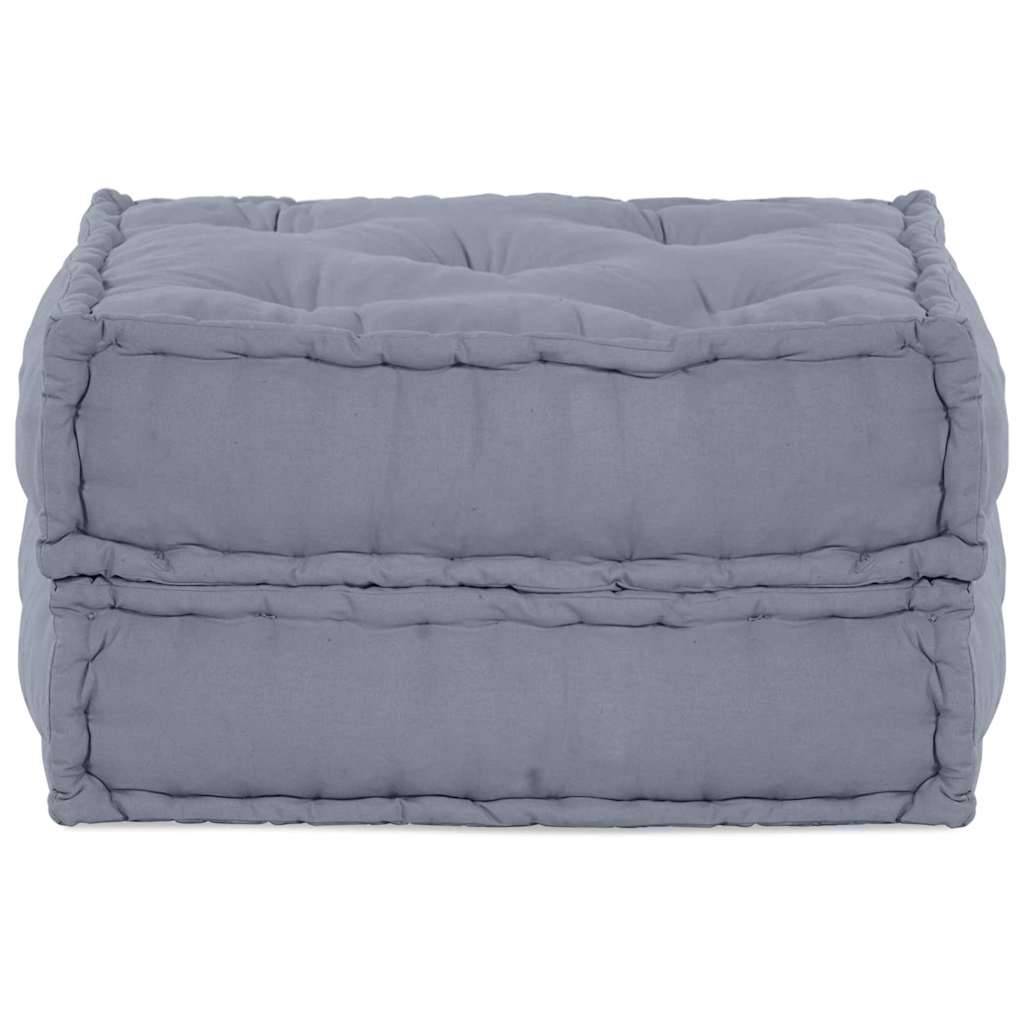 Canapé modulaire tissu gris 70 x 70 x 36 cm - PANGIVO - Image 6