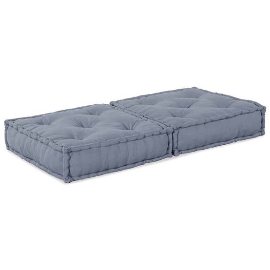 Canapé modulaire tissu gris 70 x 70 x 36 cm - PANGIVO - Image 5