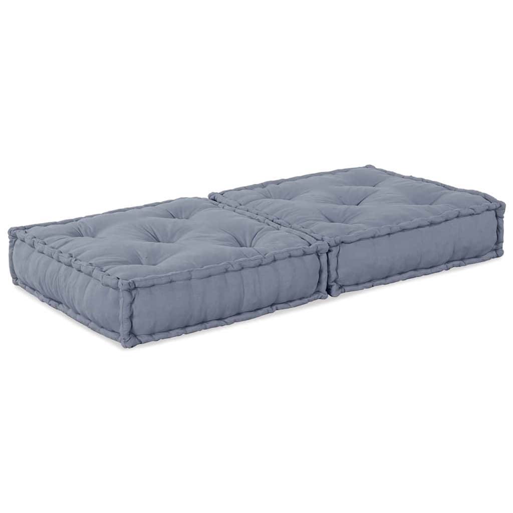 Canapé modulaire tissu gris 70 x 70 x 36 cm - PANGIVO - Image 5